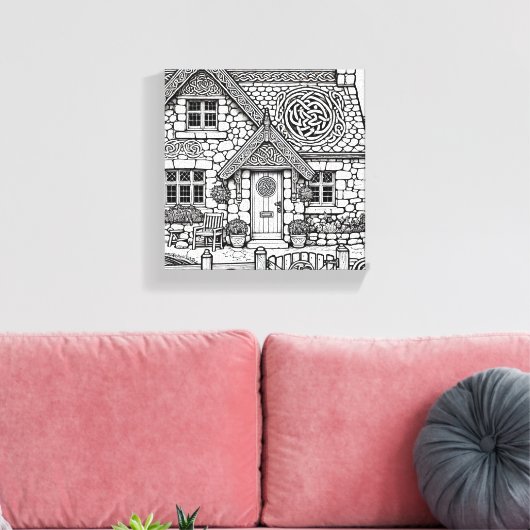 Slate Cottage #13 Canvas Afdruk (Insitu (Woonkamer))