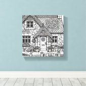 Slate Cottage #13 Canvas Afdruk (Insitu (Houten vloer))