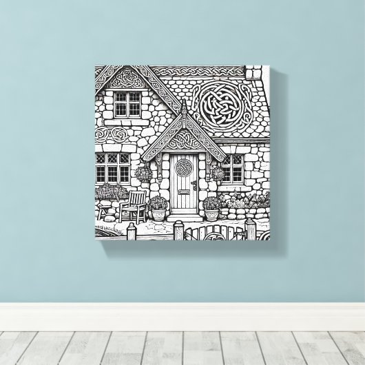 Slate Cottage #13 Canvas Afdruk (Insitu (Houten vloer))