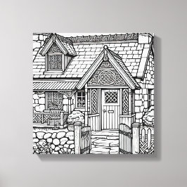 Slate Cottage #14 Canvas Afdruk