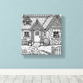 Slate Cottage #19 Canvas Afdruk (Insitu (Houten vloer))