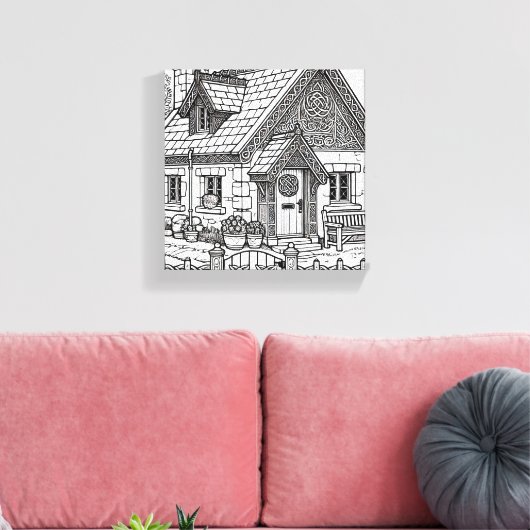 Slate Cottage #1 Canvas Afdruk (Insitu (Woonkamer))