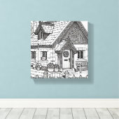 Slate Cottage #1 Canvas Afdruk (Insitu (Houten vloer))