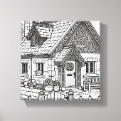 Slate Cottage #1 Canvas Afdruk (Voorkant)