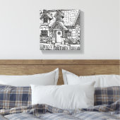 Slate Cottage #22 Canvas Afdruk (Insitu (Slaapkamer))