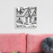 Slate Cottage #2 Canvas Afdruk (Insitu (Woonkamer))