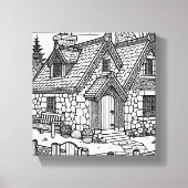 Slate Cottage #2 Canvas Afdruk (Voorkant)