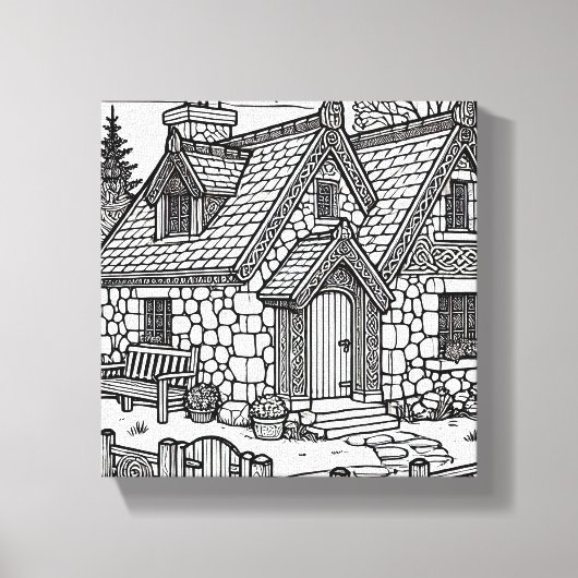 Slate Cottage #2 Canvas Afdruk (Voorkant)