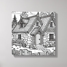 Slate Cottage #2 Canvas Afdruk