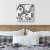 Slate Cottage #30 Canvas Afdruk (Insitu (Slaapkamer))