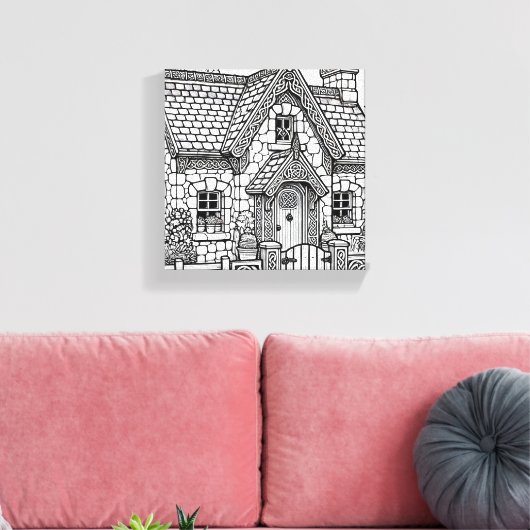 Slate Cottage #36 Canvas Afdruk (Insitu (Woonkamer))
