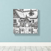 Slate Cottage #3 Canvas Afdruk (Insitu (Houten vloer))