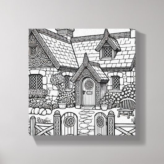 Slate Cottage #3 Canvas Afdruk (Voorkant)
