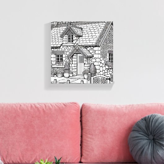 Slate Cottage #43 Canvas Afdruk (Insitu (Woonkamer))