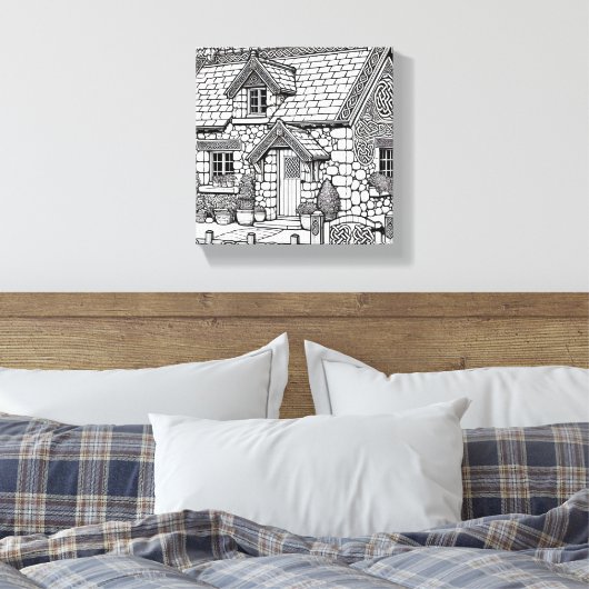 Slate Cottage #43 Canvas Afdruk (Insitu (Slaapkamer))