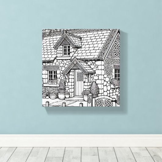 Slate Cottage #43 Canvas Afdruk (Insitu (Houten vloer))