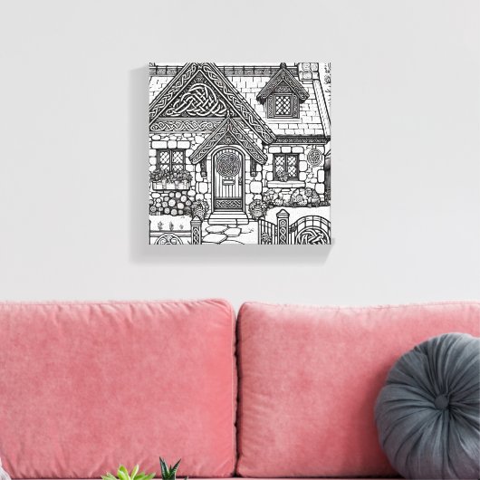 Slate Cottage #44 Canvas Afdruk (Insitu (Woonkamer))