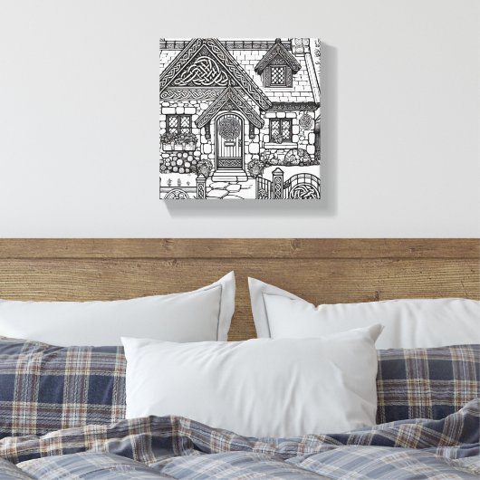 Slate Cottage #44 Canvas Afdruk (Insitu (Slaapkamer))