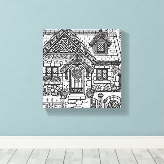 Slate Cottage #44 Canvas Afdruk (Insitu (Houten vloer))