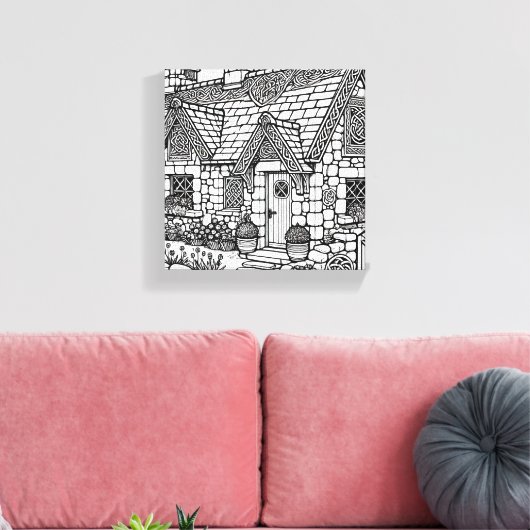 Slate Cottage #45 Canvas Afdruk (Insitu (Woonkamer))