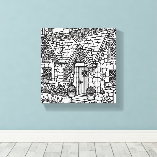 Slate Cottage #45 Canvas Afdruk (Insitu (Houten vloer))