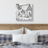 Slate Cottage #46 Canvas Afdruk (Insitu (Slaapkamer))