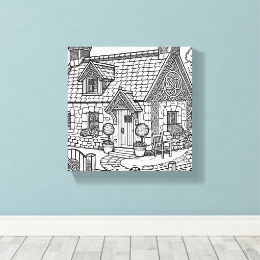 Slate Cottage #46 Canvas Afdruk (Insitu (Houten vloer))