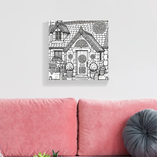 Slate Cottage #47 Canvas Afdruk (Insitu (Woonkamer))