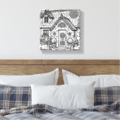 Slate Cottage #47 Canvas Afdruk (Insitu (Slaapkamer))