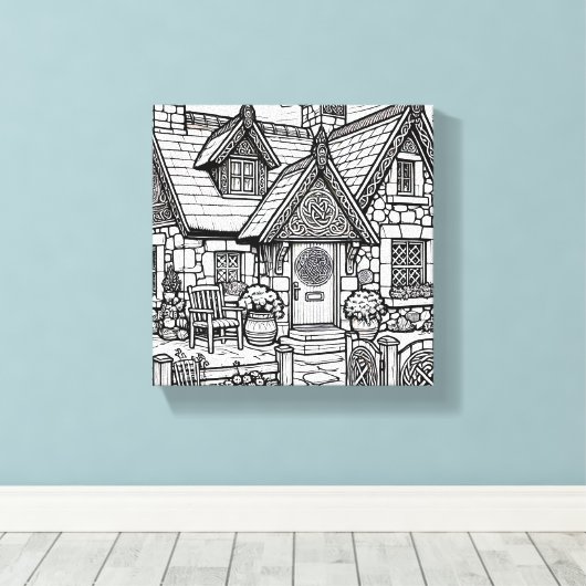 Slate Cottage #48 Canvas Afdruk (Insitu (Houten vloer))