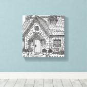 Slate Cottage #49 Canvas Afdruk (Insitu (Houten vloer))