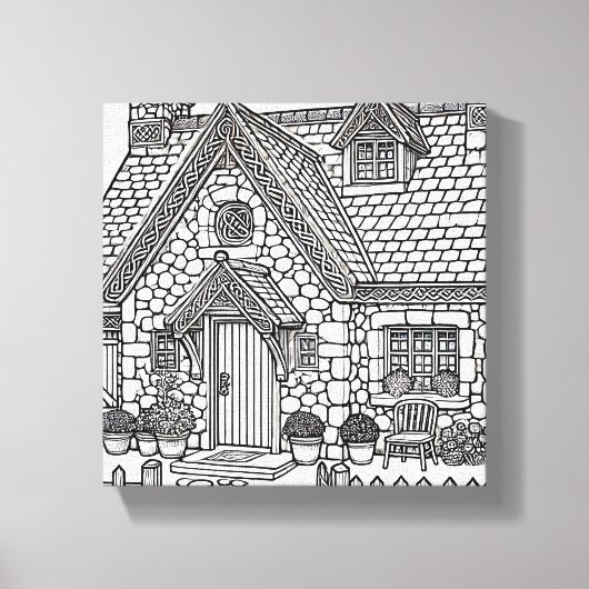 Slate Cottage #49 Canvas Afdruk (Voorkant)
