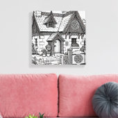 Slate Cottage #4 Canvas Afdruk (Insitu (Woonkamer))