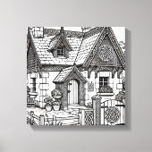 Slate Cottage #4 Canvas Afdruk (Voorkant)