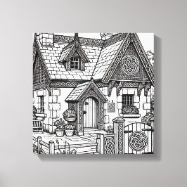 Slate Cottage #4 Canvas Afdruk