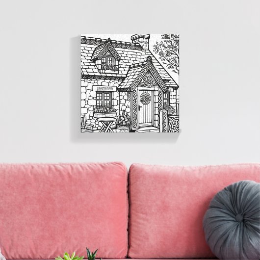 Slate Cottage #50 Canvas Afdruk (Insitu (Woonkamer))