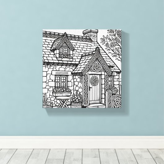 Slate Cottage #50 Canvas Afdruk (Insitu (Houten vloer))