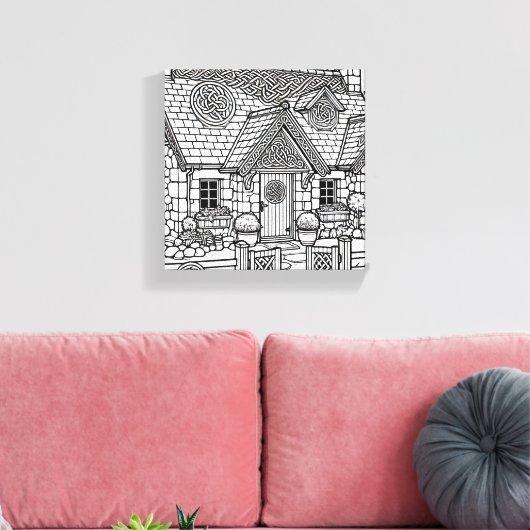 Slate Cottage #5 Canvas Afdruk (Insitu (Woonkamer))