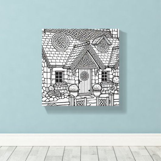 Slate Cottage #5 Canvas Afdruk (Insitu (Houten vloer))