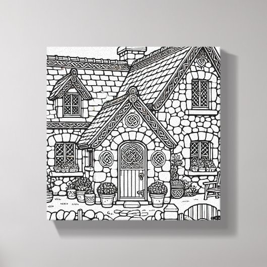 Slate Cottage #6 Canvas Afdruk (Voorkant)