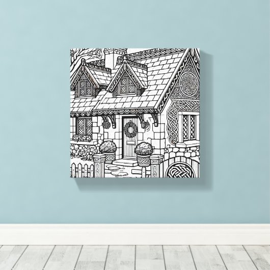 Slate Cottage #7 Canvas Afdruk (Insitu (Houten vloer))