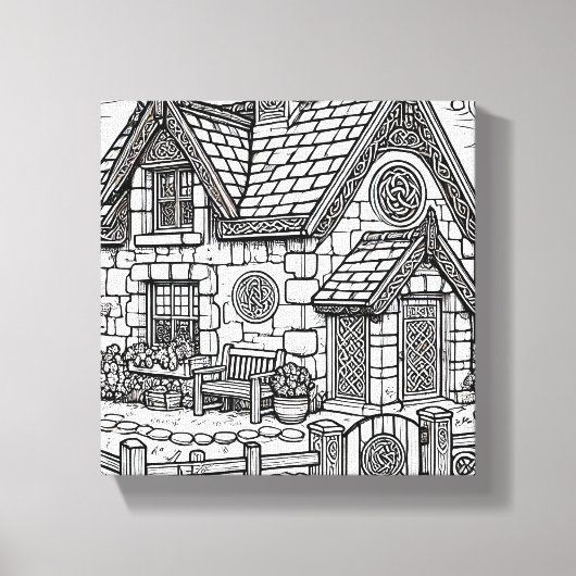 Slate Cottage #8 Canvas Afdruk (Voorkant)
