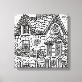 Slate Cottage #8 Canvas Afdruk