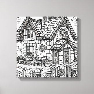 Slate Cottage #8 Canvas Afdruk
