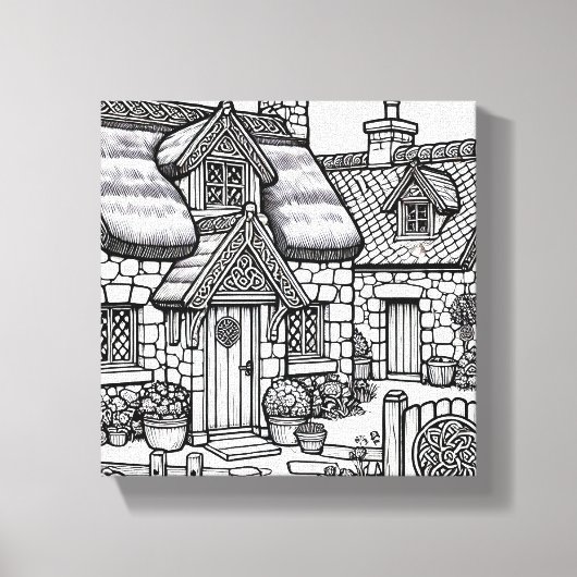 Slate Cottage #9 Canvas Afdruk (Voorkant)