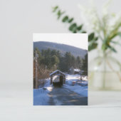 Slate Covered Bridge, Swanzey NH Briefkaart (Staand voorkant)