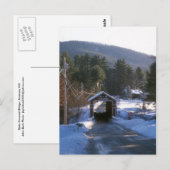 Slate Covered Bridge, Swanzey NH Briefkaart (Voorkant / Achterkant)