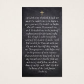 Slate Cross Foto Memorial Prayer Kaart (Achterkant)