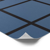 Slate Drift No. 1 — Moderne Geometrische Wandkunst Poster (Hoek)