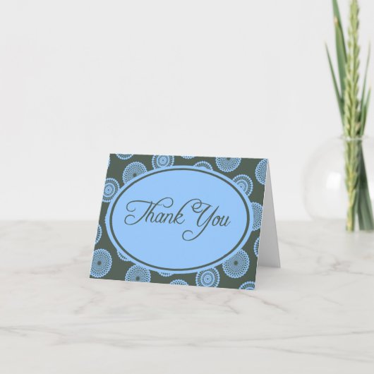 Slate en blauwe kaart - Hartelijk dank (Voorkant)
